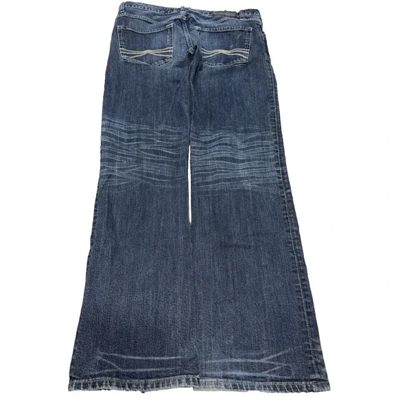 Express Kingston Classic Fit Boot Jeans Men’s 32x32 Blue Stretch Denim - Picture 9 of 9